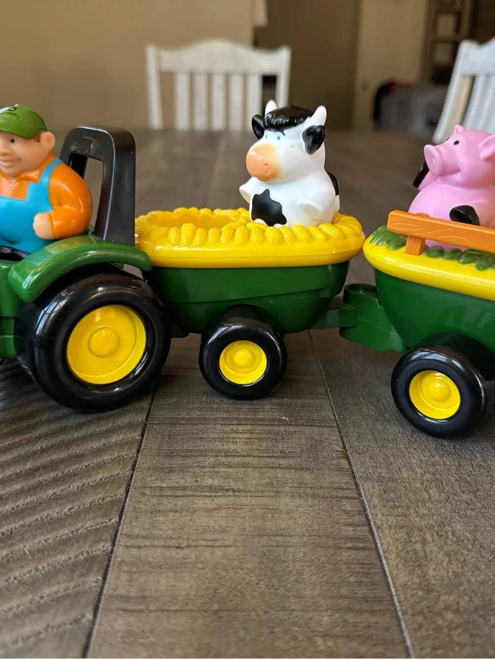 TOMY John Deere Animal Hayride Toy Tractor